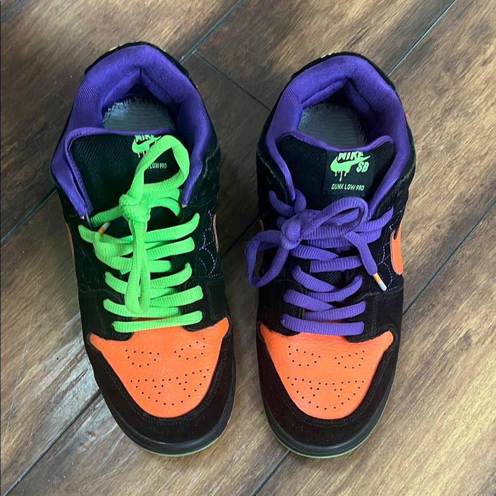 Nike Women's Sneakers - Black, Orange, Purple, Green